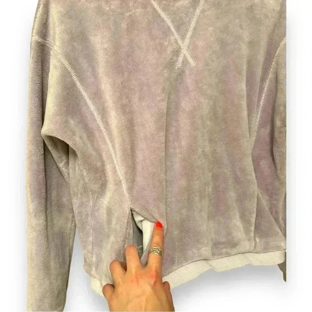 Athleta Girl Feelin Great 2.0 Sweatshirt Lilac Purple Size Lg/12 Crewneck Fleece - Picture 14 of 14